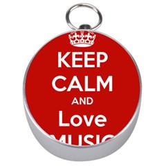 Keep Calm And Love Music 5739 Silver Compass