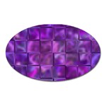 Purple Squares Magnet (Oval) Front