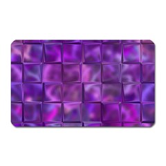 Purple Squares Magnet (Rectangular)