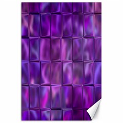 Purple Squares Canvas 20  x 30  (Unframed)