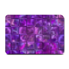 Purple Squares Small Door Mat