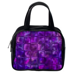 Purple Squares Classic Handbag (One Side)