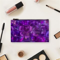 Purple Squares Cosmetic Bag (Small)