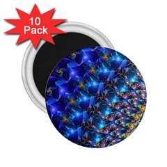 Blue Sunrise Fractal 2 25  Magnet (10 Pack) by KirstenStar