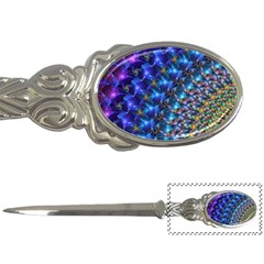 Blue Sunrise Fractal Letter Opener by KirstenStar