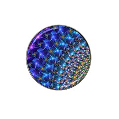 Blue Sunrise Fractal Hat Clip Ball Marker (4 Pack) by KirstenStar