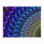 Blue Sunrise Fractal Small Glasses Cloth Front