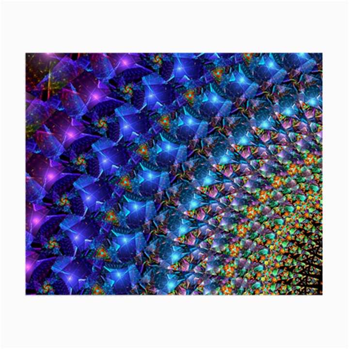 Blue Sunrise Fractal Small Glasses Cloth