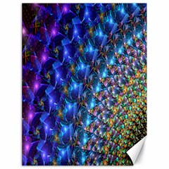 Blue Sunrise Fractal Canvas 18  X 24  by KirstenStar