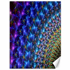 Blue Sunrise Fractal Canvas 36  X 48  by KirstenStar