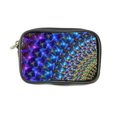 Blue Sunrise Fractal Coin Purse by KirstenStar