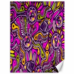 Purple Tribal Abstract Fish Canvas 36  X 48  (unframed) by KirstenStar