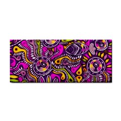 Purple Tribal Abstract Fish Hand Towel by KirstenStar