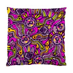 Purple Tribal Abstract Fish Cushion Case (single Sided)  by KirstenStar