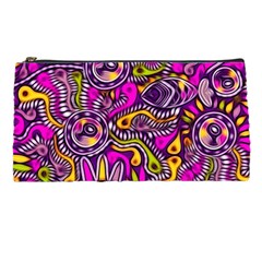 Purple Tribal Abstract Fish Pencil Case by KirstenStar