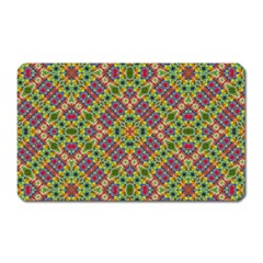 Multicolor Geometric Ethnic Seamless Pattern Magnet (rectangular) by dflcprints