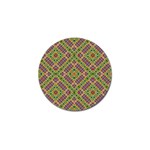 Multicolor Geometric Ethnic Seamless Pattern Golf Ball Marker 4 Pack Front