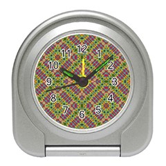 Multicolor Geometric Ethnic Seamless Pattern Desk Alarm Clock by dflcprints