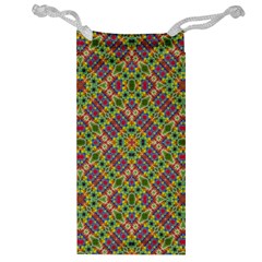 Multicolor Geometric Ethnic Seamless Pattern Jewelry Bag by dflcprints