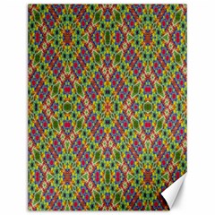 Multicolor Geometric Ethnic Seamless Pattern Canvas 12  X 16  (unframed) by dflcprints