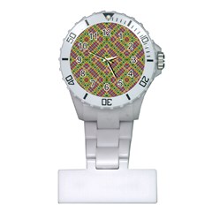 Multicolor Geometric Ethnic Seamless Pattern Nurses Watch by dflcprints