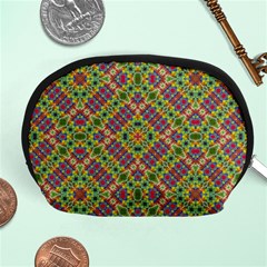 Multicolor Geometric Ethnic Seamless Pattern Accessory Pouch (medium) by dflcprints