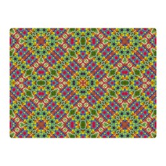 Multicolor Geometric Ethnic Seamless Pattern Double Sided Flano Blanket (mini) by dflcprints