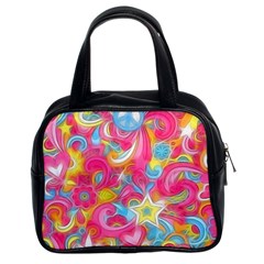 Hippy Peace Swirls Classic Handbag (Two Sides)