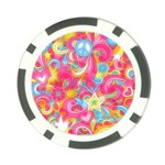 Hippy Peace Swirls Poker Chip (10 Pack) Front