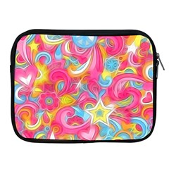 Hippy Peace Swirls Apple Ipad Zippered Sleeve by KirstenStar