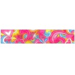 Hippy Peace Swirls Flano Scarf (Large) Front