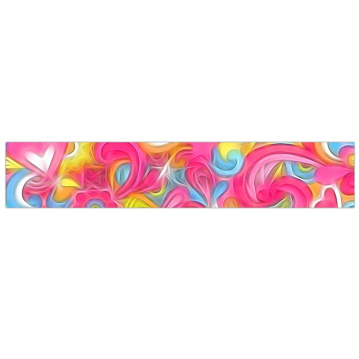 Hippy Peace Swirls Flano Scarf (Large)