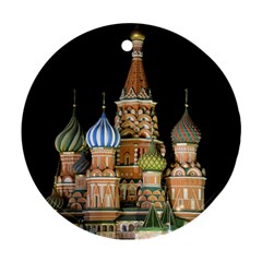 Saint Basil s Cathedral  Round Ornament by anstey