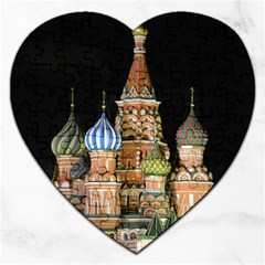 Saint Basil s Cathedral  Jigsaw Puzzle (heart) by anstey