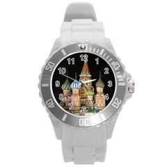 Saint Basil s Cathedral  Plastic Sport Watch (large) by anstey