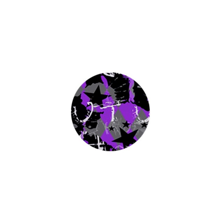 Purple Scene Kid 1  Mini Button