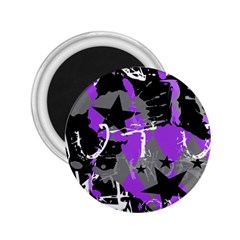 Purple Scene Kid 2 25  Button Magnet by ArtistRoseanneJones