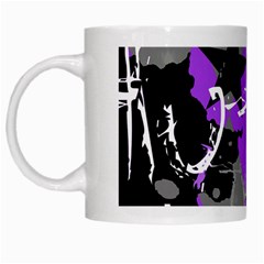 Purple Scene Kid White Coffee Mug by ArtistRoseanneJones