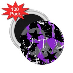 Purple Scene Kid 2 25  Button Magnet (100 Pack) by ArtistRoseanneJones