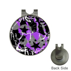 Purple Scene Kid Hat Clip With Golf Ball Marker by ArtistRoseanneJones