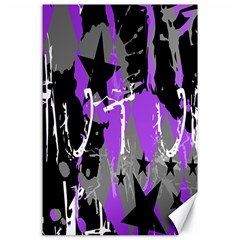 Purple Scene Kid Canvas 24  X 36  (unframed) by ArtistRoseanneJones