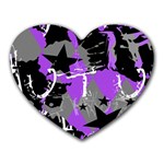 Purple Scene Kid Mouse Pad (Heart) Front