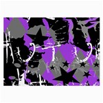 Purple Scene Kid Glasses Cloth (Large) Front