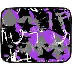 Purple Scene Kid Mini Fleece Blanket (two Sided) by ArtistRoseanneJones