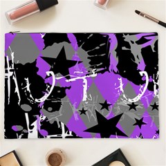 Purple Scene Kid Cosmetic Bag (xxl) by ArtistRoseanneJones