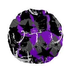 Purple Scene Kid Standard 15  Premium Round Cushion  by ArtistRoseanneJones