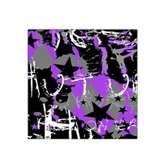 Purple Scene Kid Satin Bandana Scarf by ArtistRoseanneJones