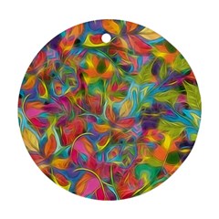 Colorful Autumn Round Ornament by KirstenStar