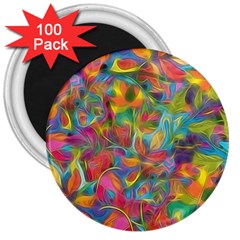 Colorful Autumn 3  Button Magnet (100 Pack) by KirstenStar