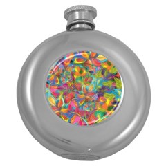 Colorful Autumn Hip Flask (round) by KirstenStar